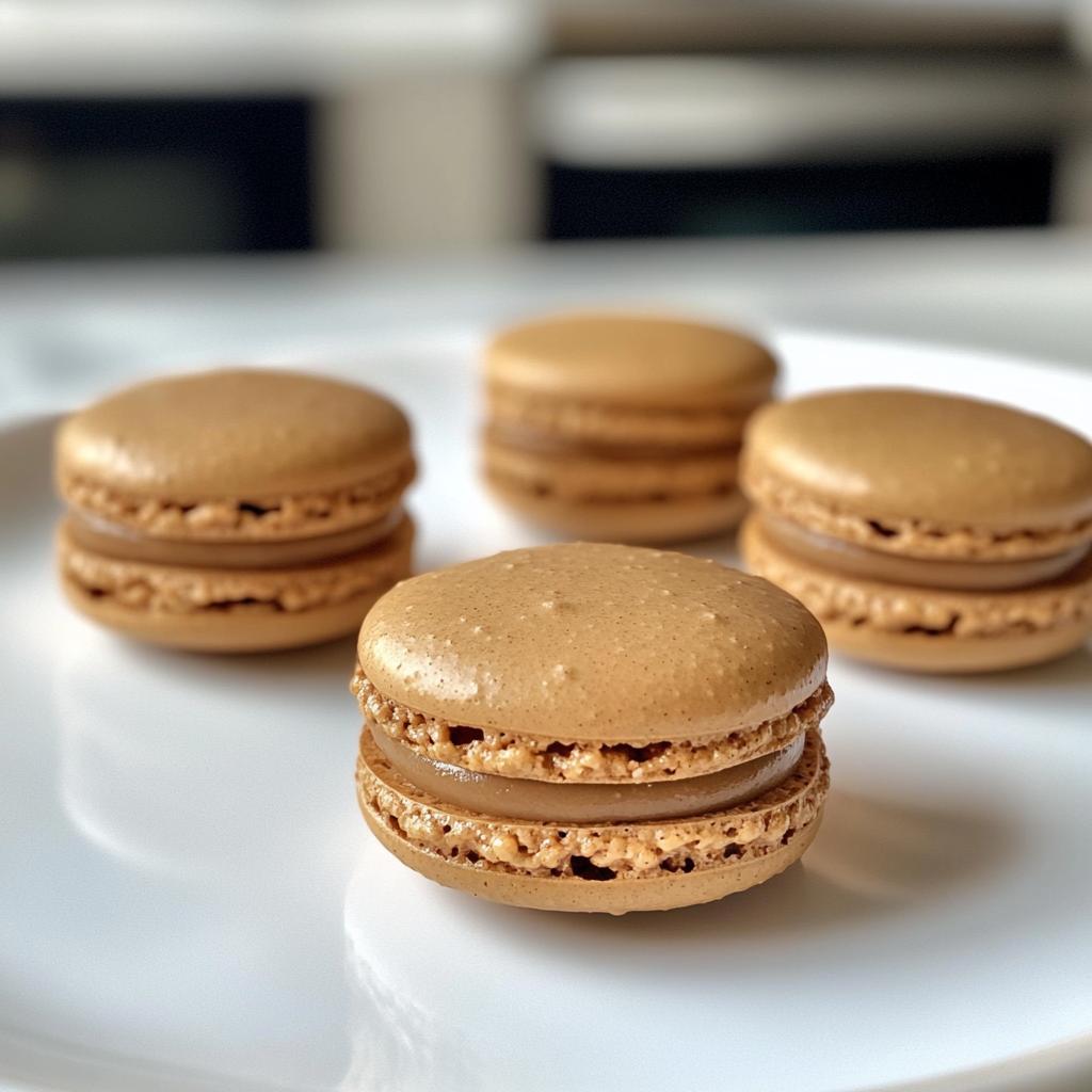 coffee macarons - detail 1