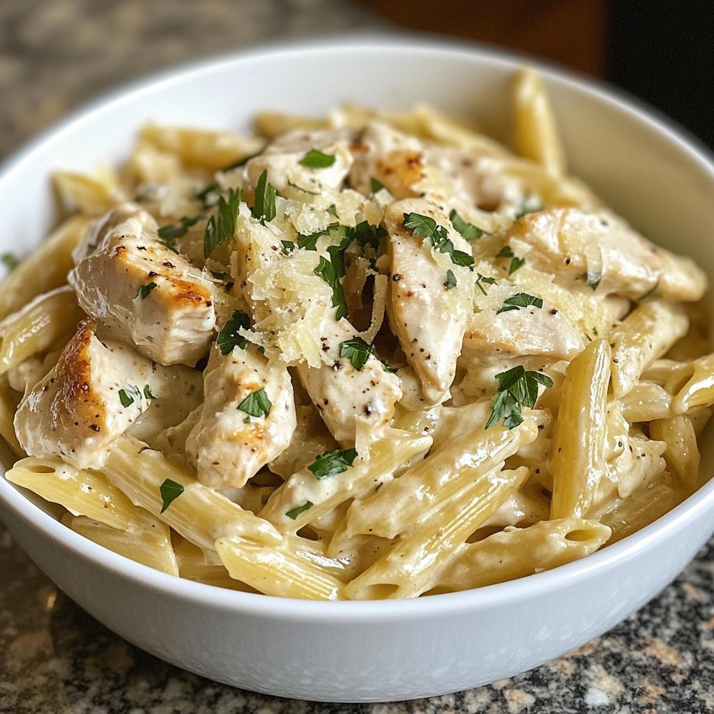 creamy ranch chicken pasta recipe - detail 1