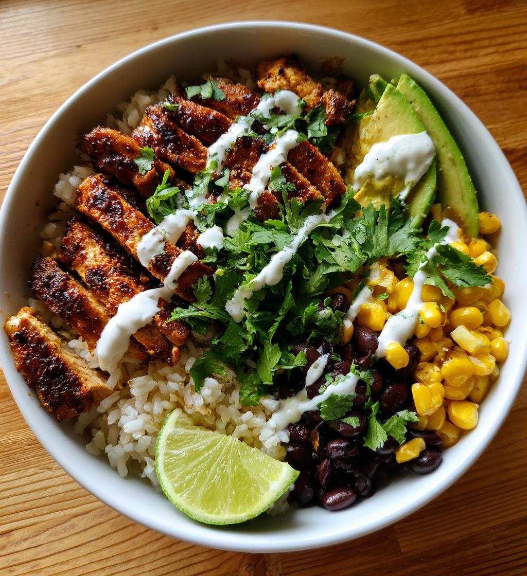 easy chipotle chicken bowl recipe