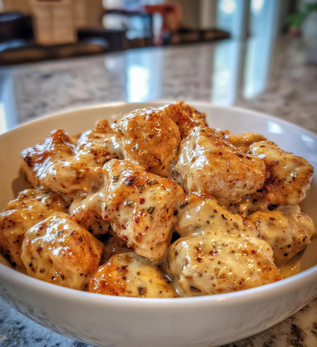 easy garlic butter chicken bites spicy cajun alfredo recipe - detail 1