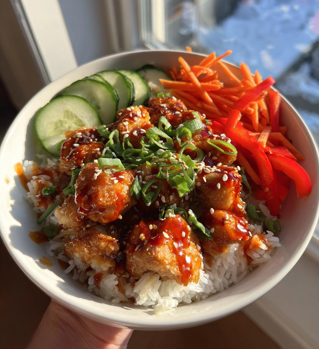 easy sweet chili chicken bowl recipe