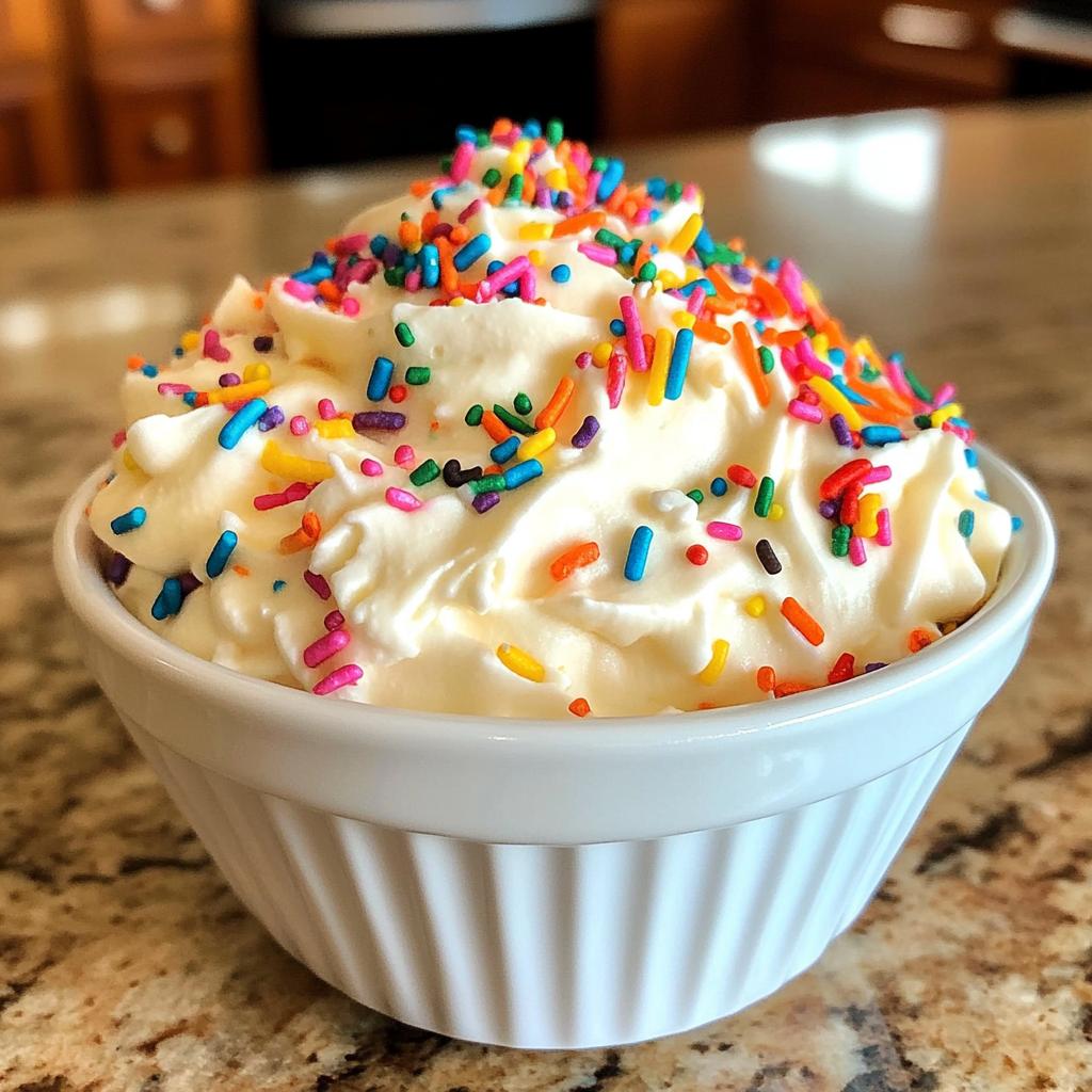 funfetti cake dip - detail 1