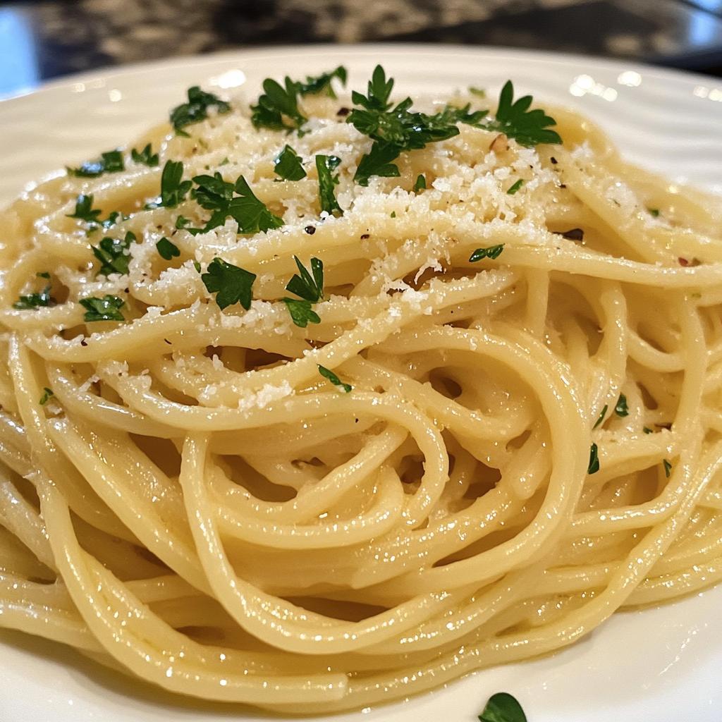 garlic noodles - detail 1