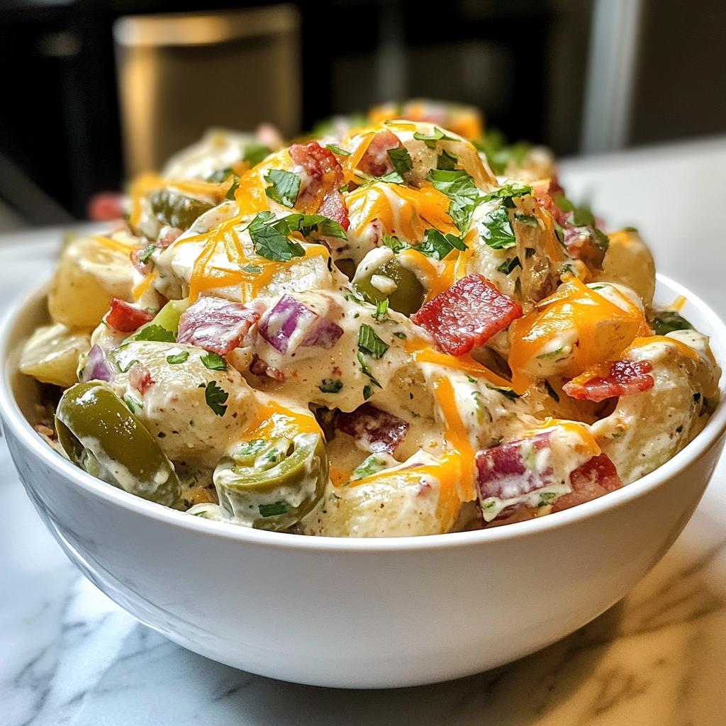 jalapeno popper potato salad - detail 1