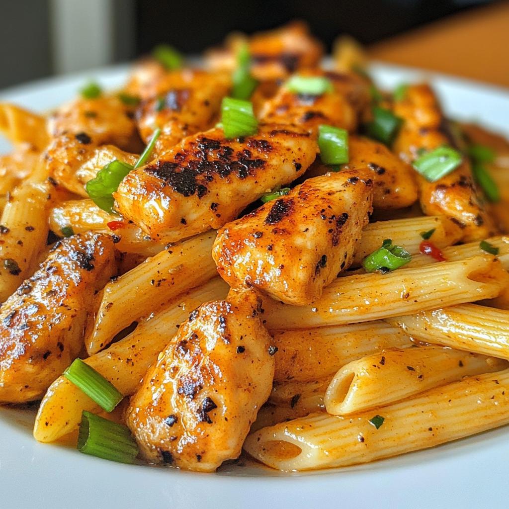 one pot spicy cajun honey butter chicken pasta recipe - detail 1