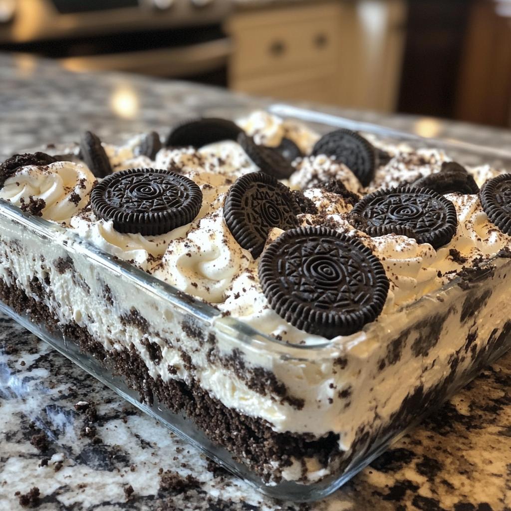 oreo dump cake - detail 1