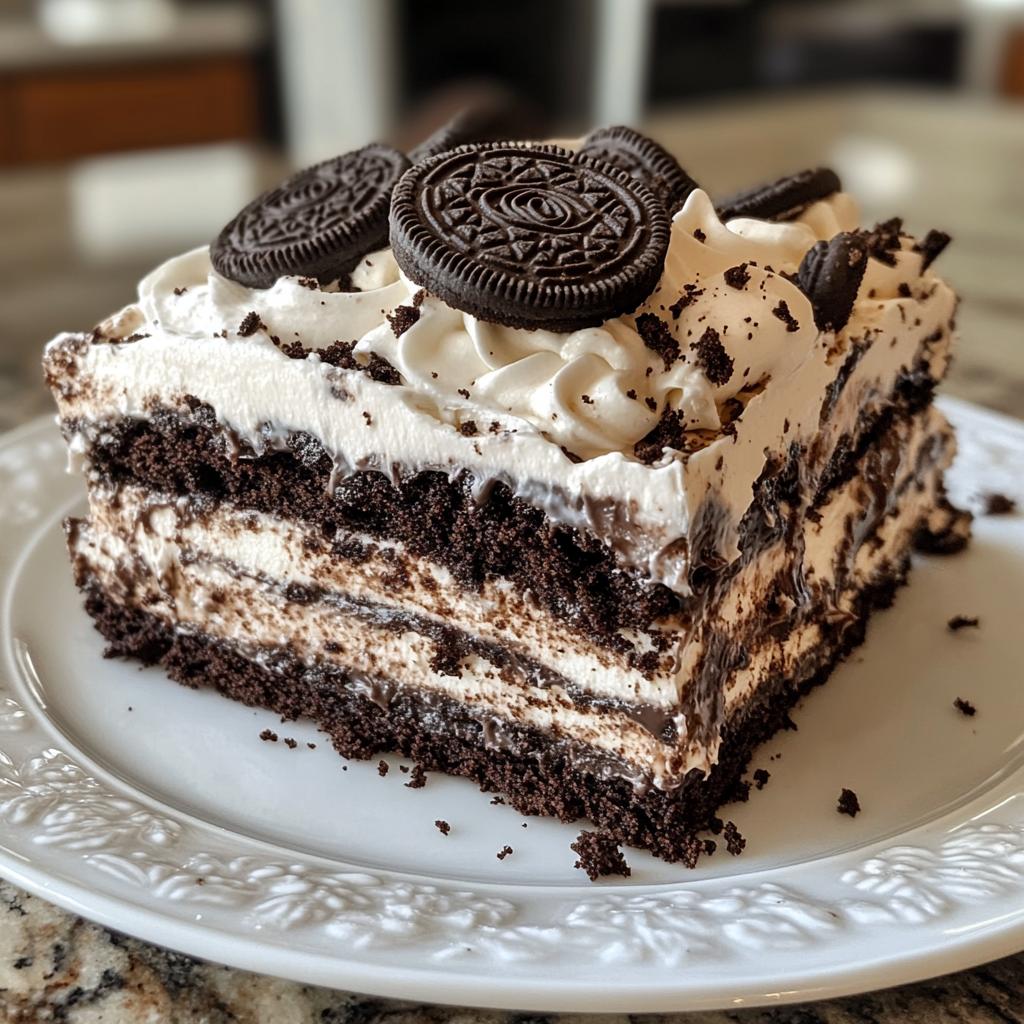 oreo icebox cake - detail 1