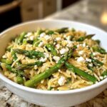 orzo with asparagus feta