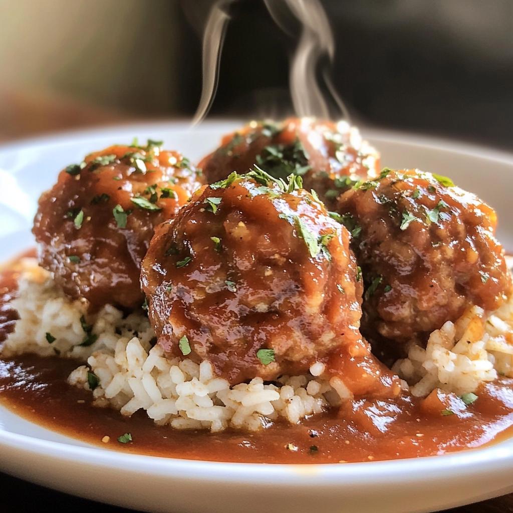 porcupine meatballs - detail 1