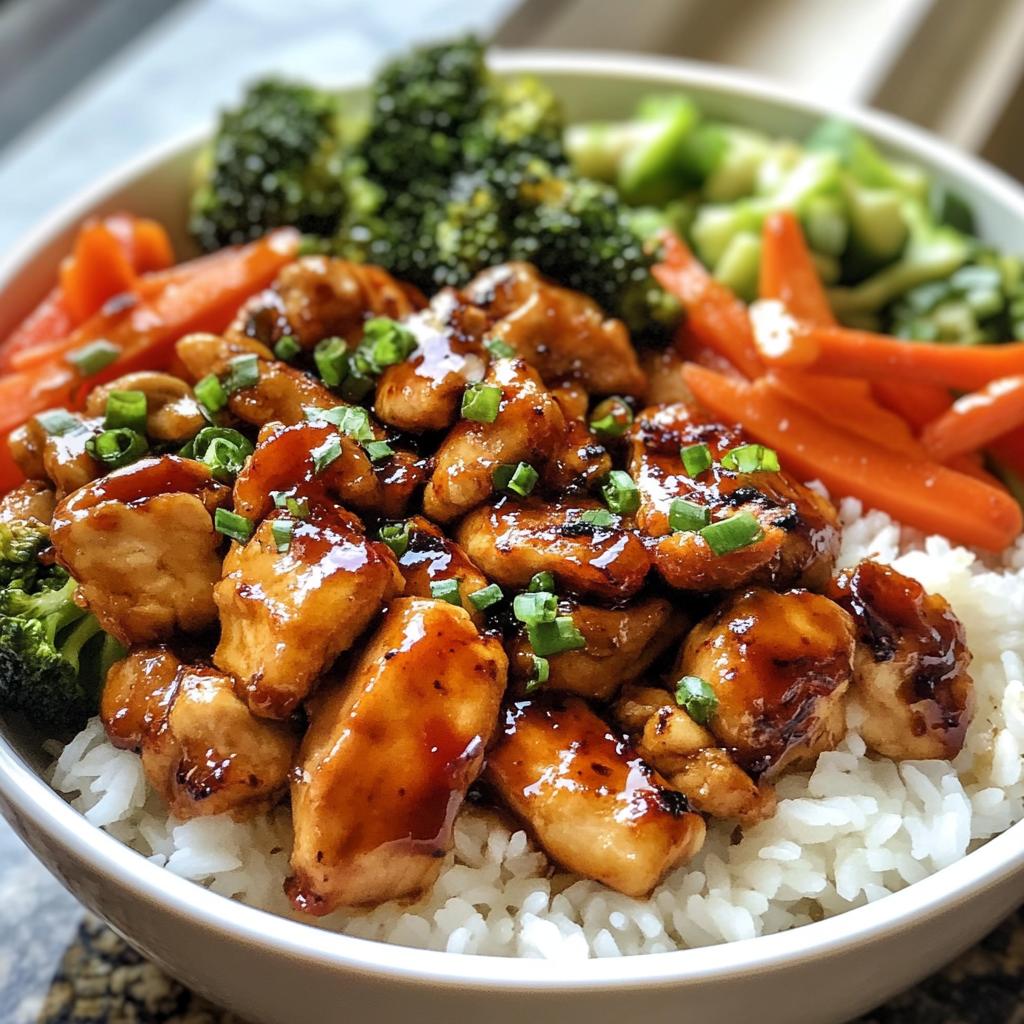 quick sweet chili chicken bowl recipe