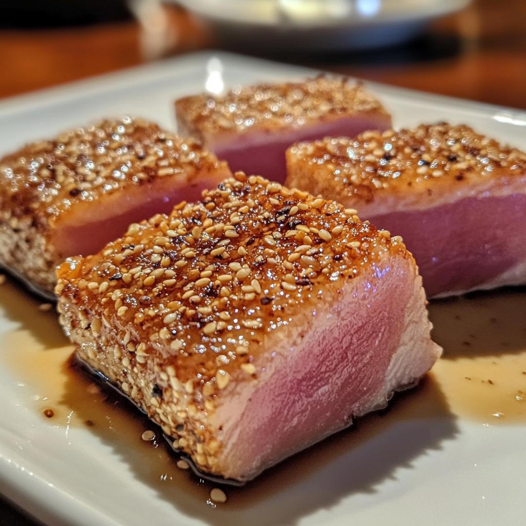 ruths chris ahi tuna - detail 1