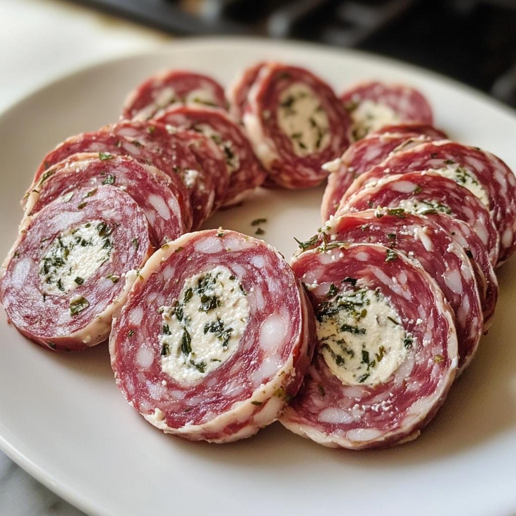 salami roll ups - detail 1