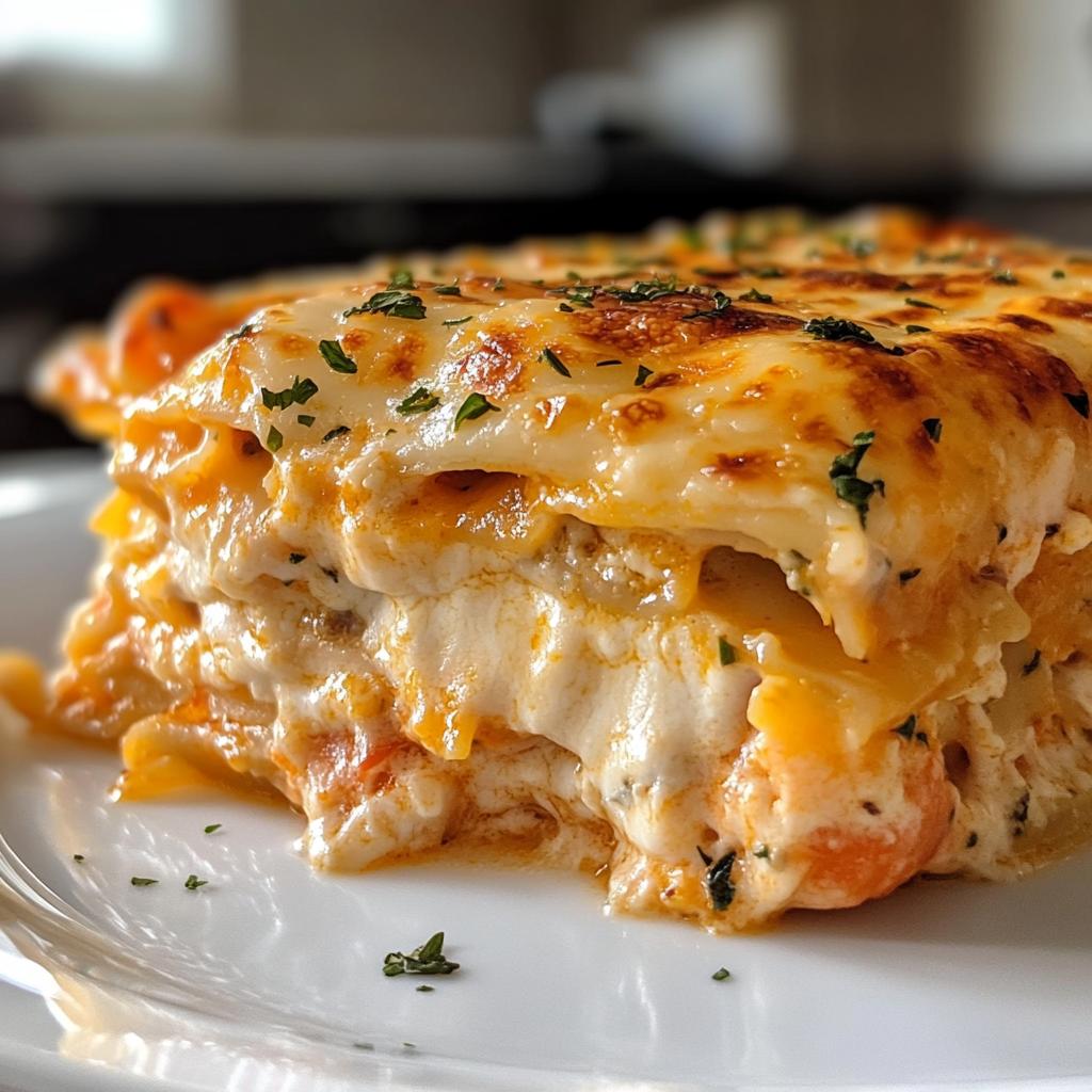 seafood lasagna creamy cheese