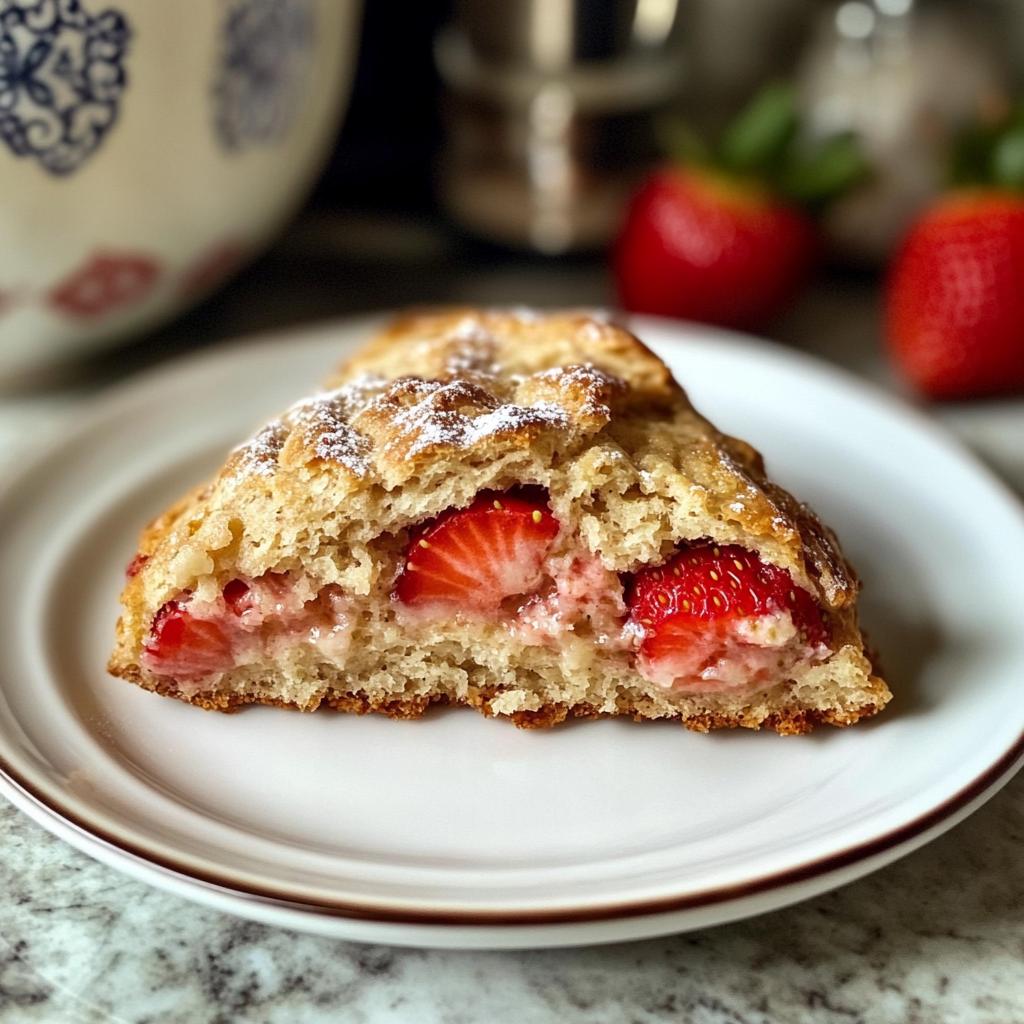 strawberry scones - detail 1