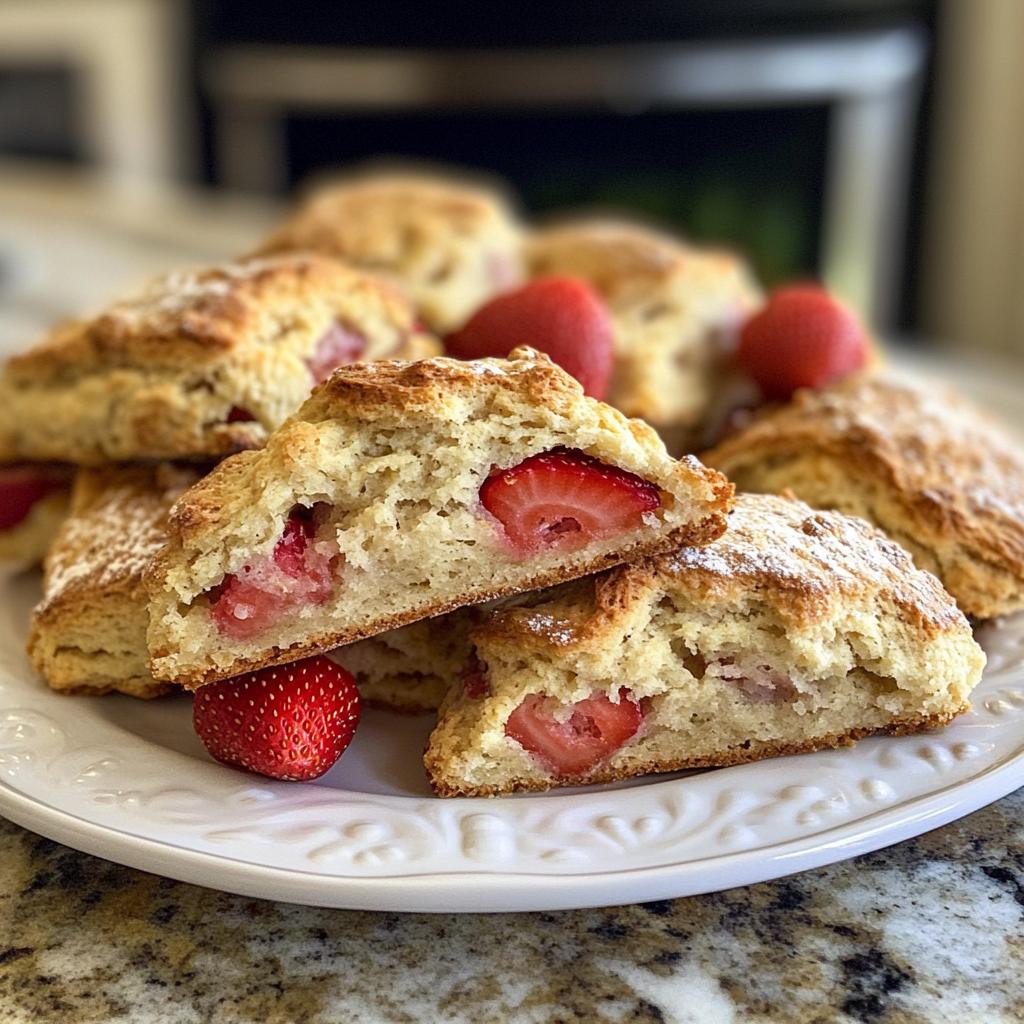 strawberry scones