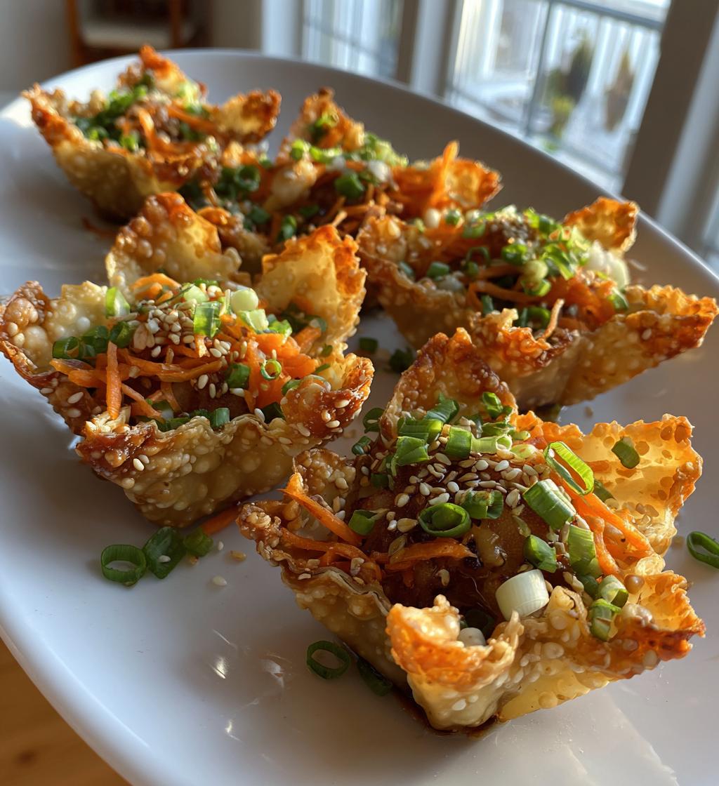 asian chicken wonton tacos