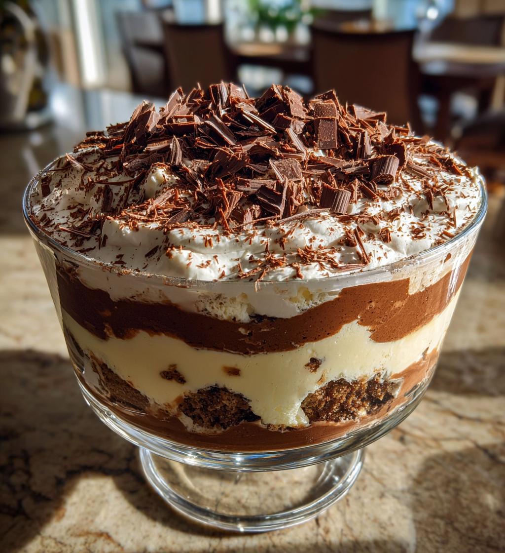 baileys chocolate cheesecake trifle