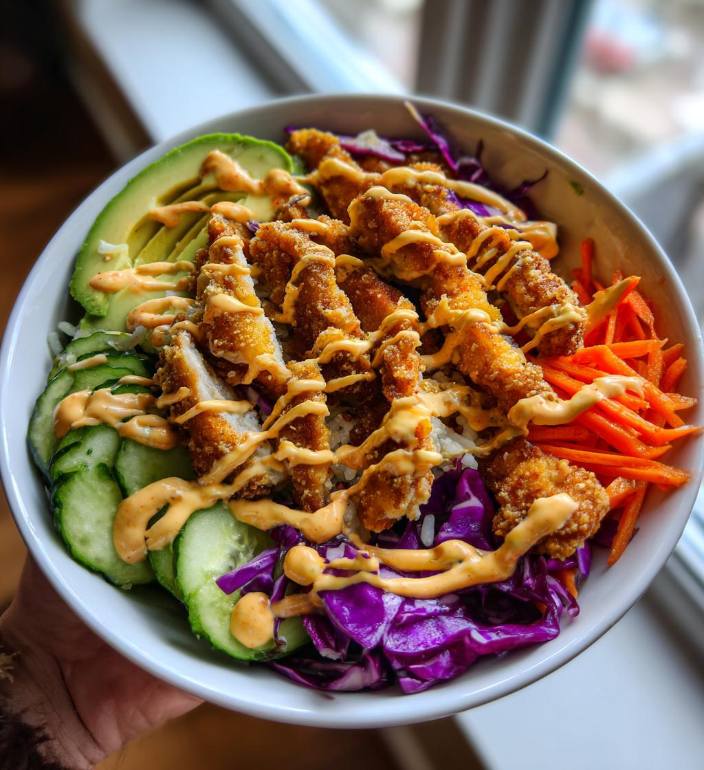 bang bang chicken bowl - detail 1