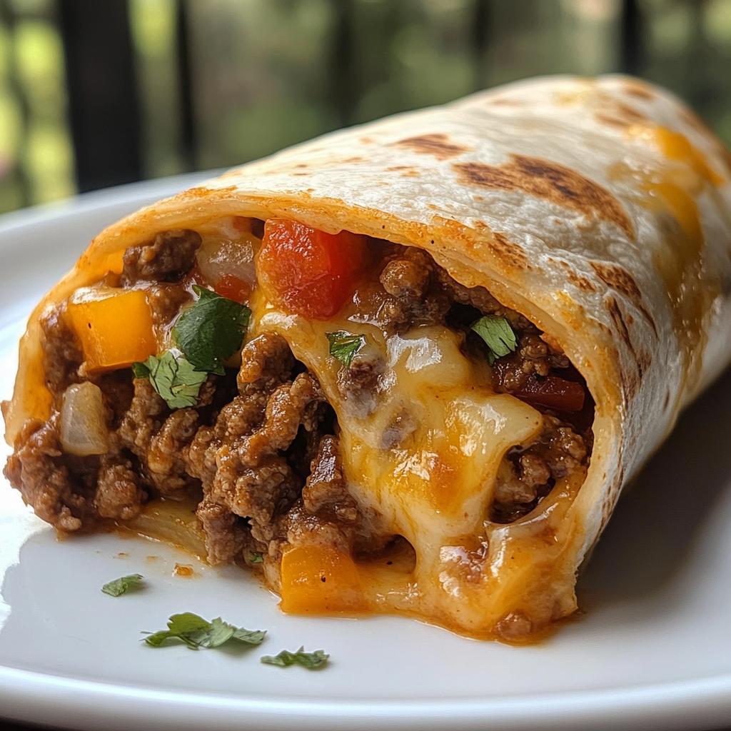 beef and cheese burrito
