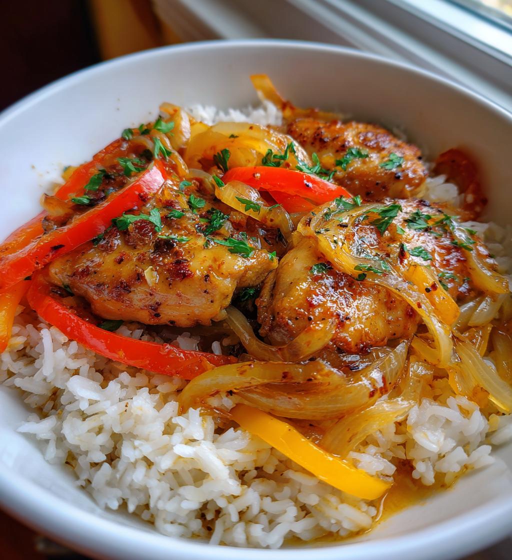 best smothered chicken and rice