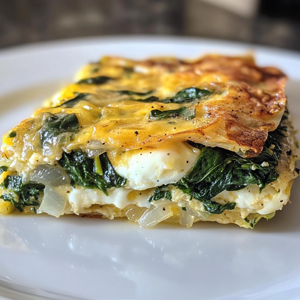 best spinach frittata ever - detail 1