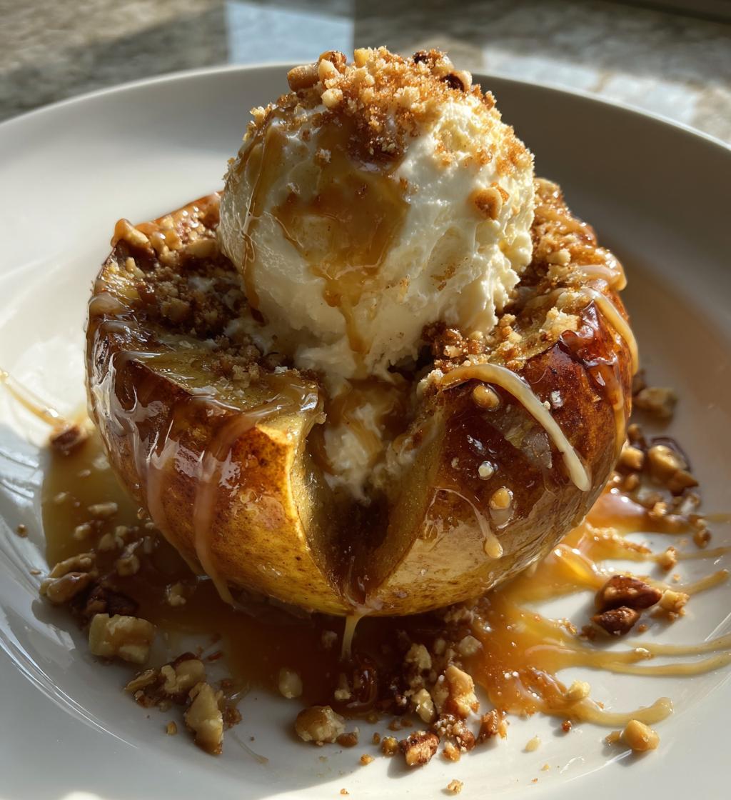 bloomin apples with caramel and ice cream recipe