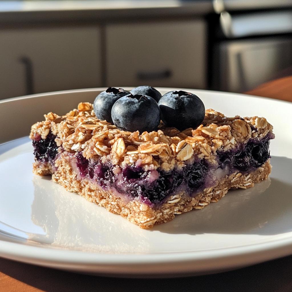 blueberry oatmeal breakfast bars