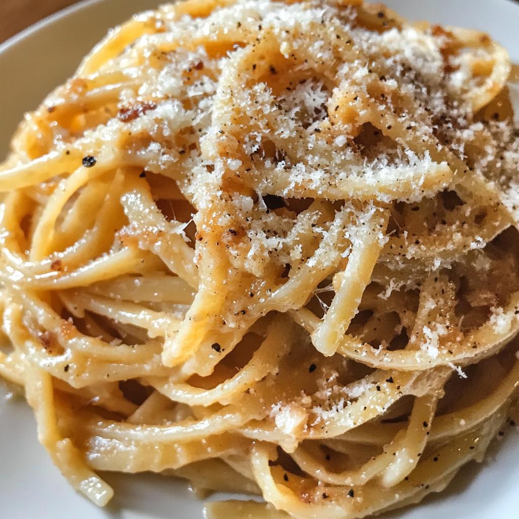 caramel onion pasta