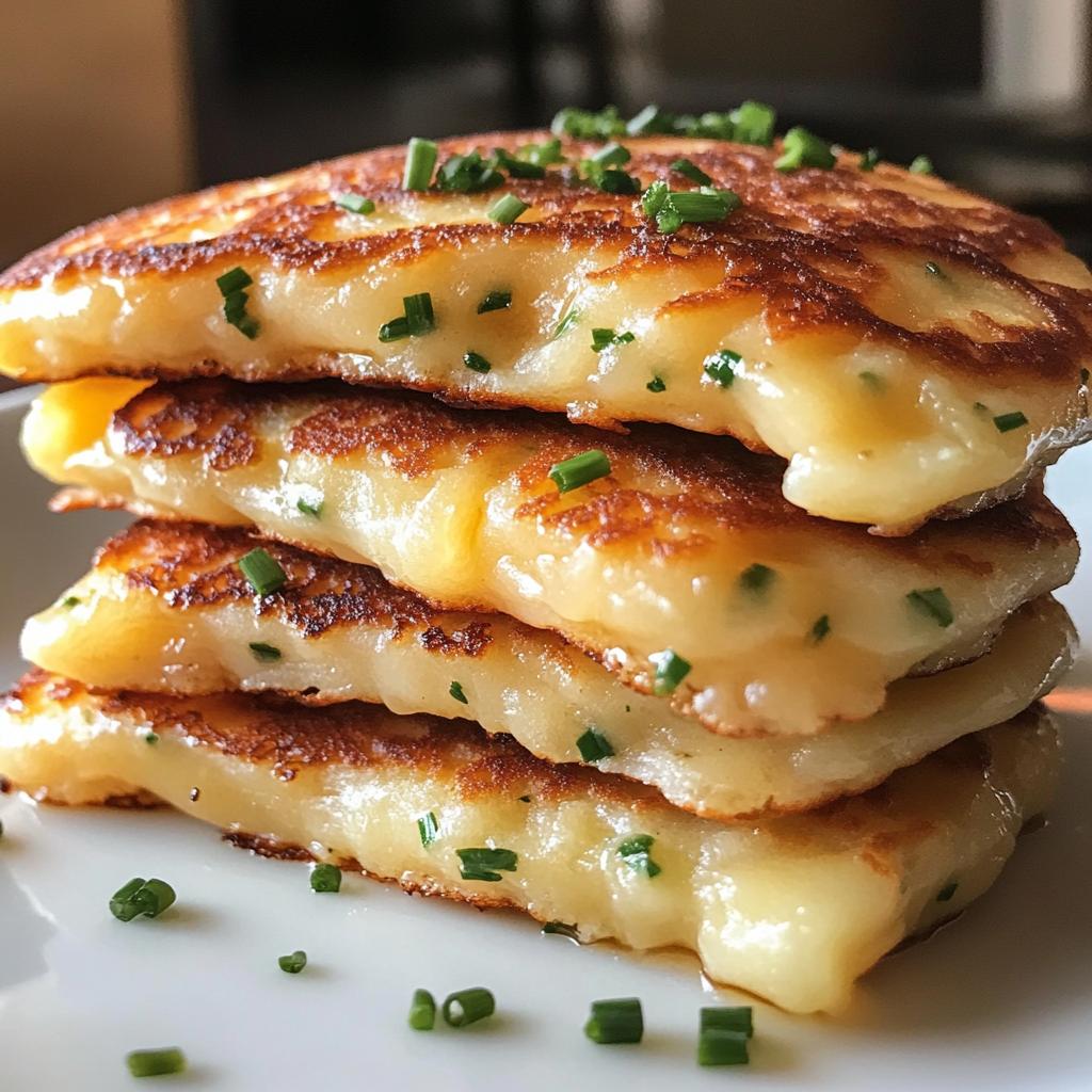cheese chive pancakes