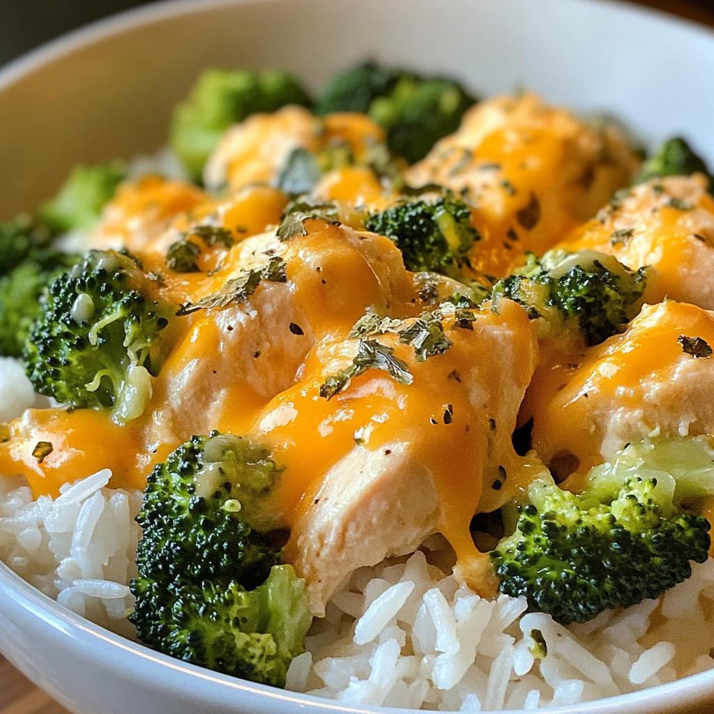 cheesy chicken broccoli rice - detail 1
