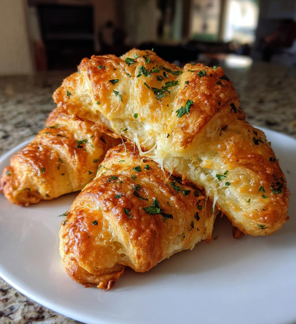 cheesy garlic crescent rolls