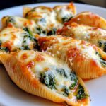 cheesy spinach stuffed shells