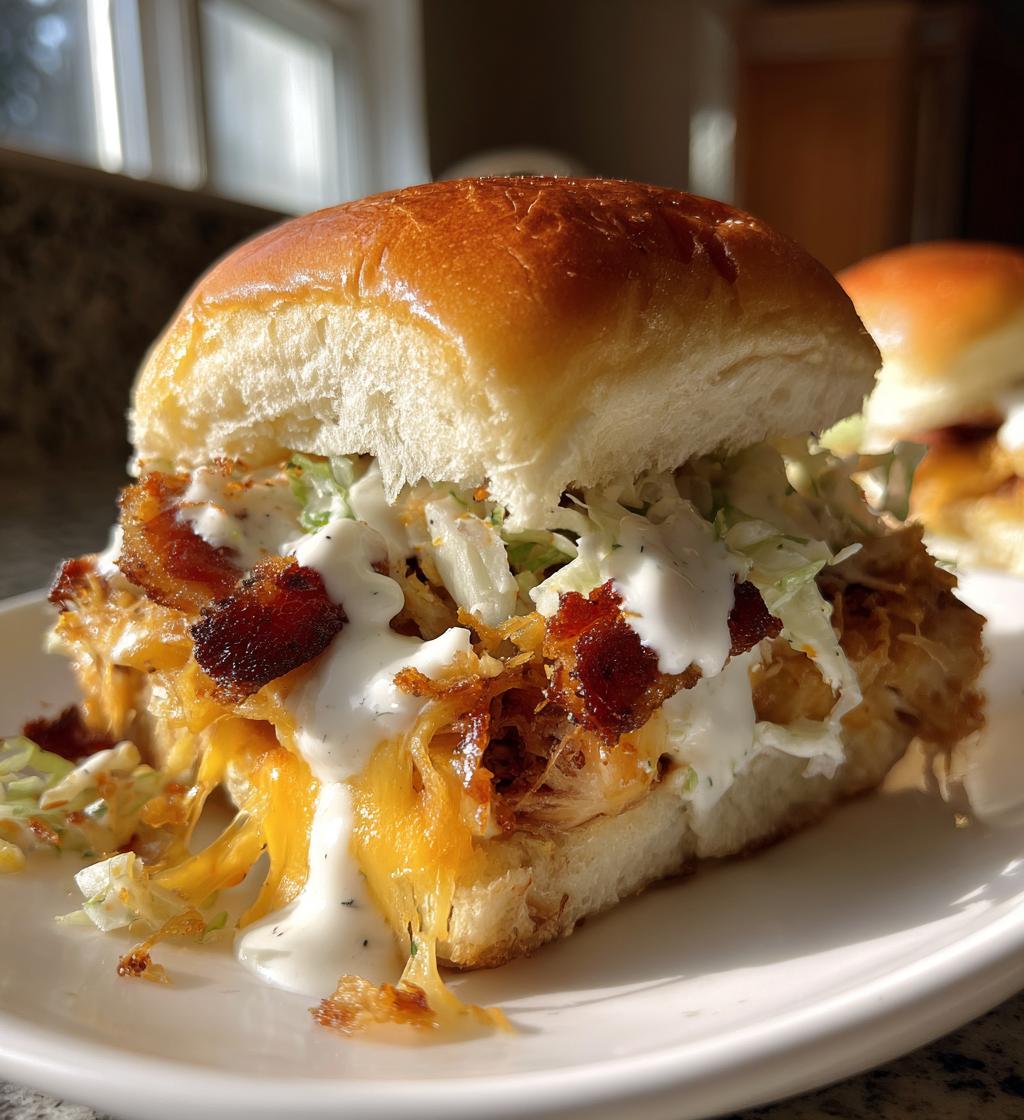 chicken bacon ranch sliders