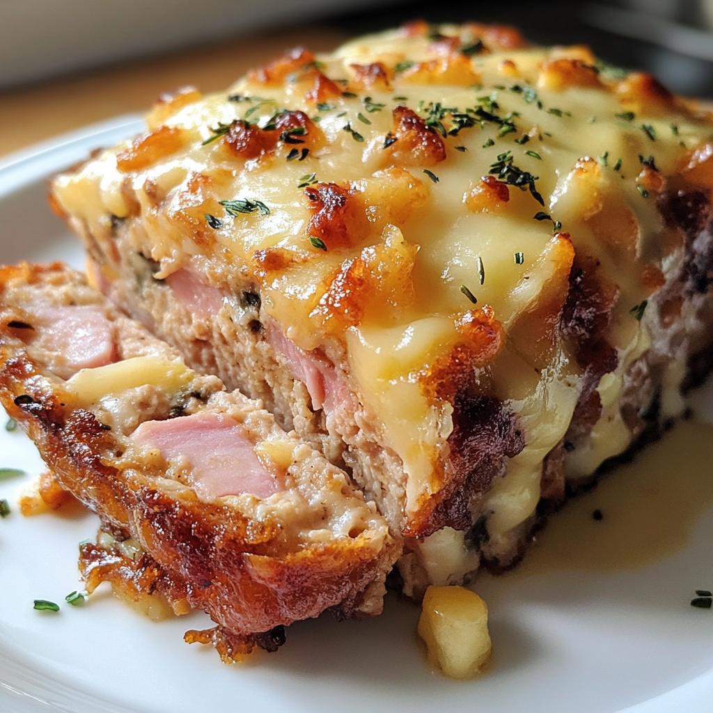 chicken cordon bleu meatloaf