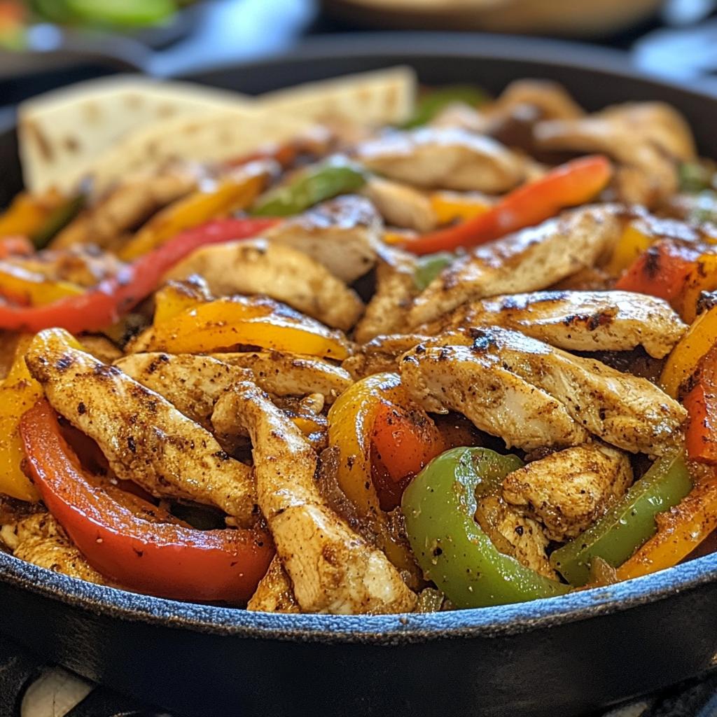 chicken fajitas