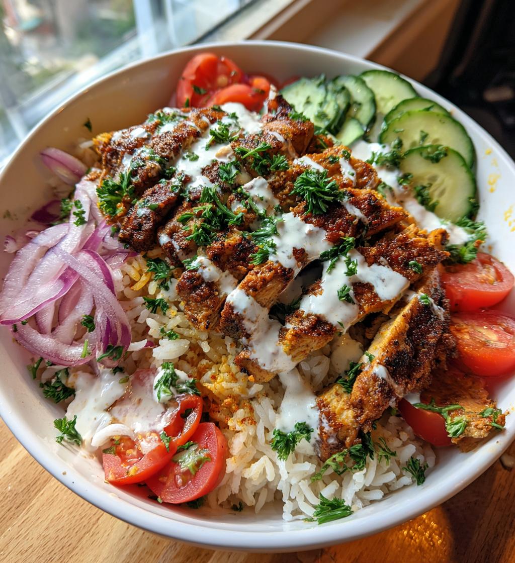 chicken shawarma bowl