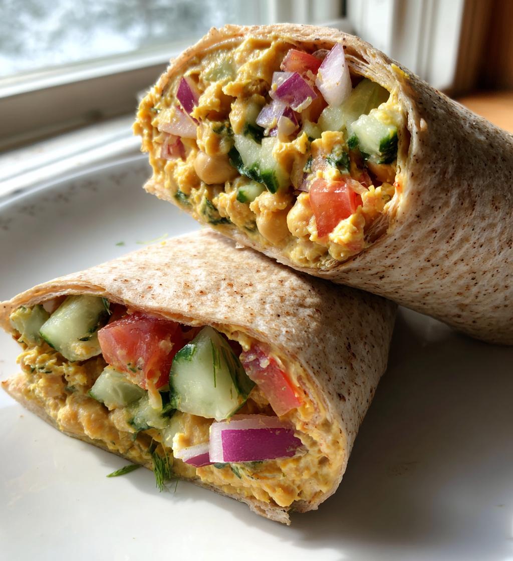 chickpea salad wraps