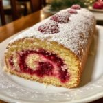 christmas raspberry cake roll