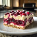 cranberry bars with cream cheese frosting recipe