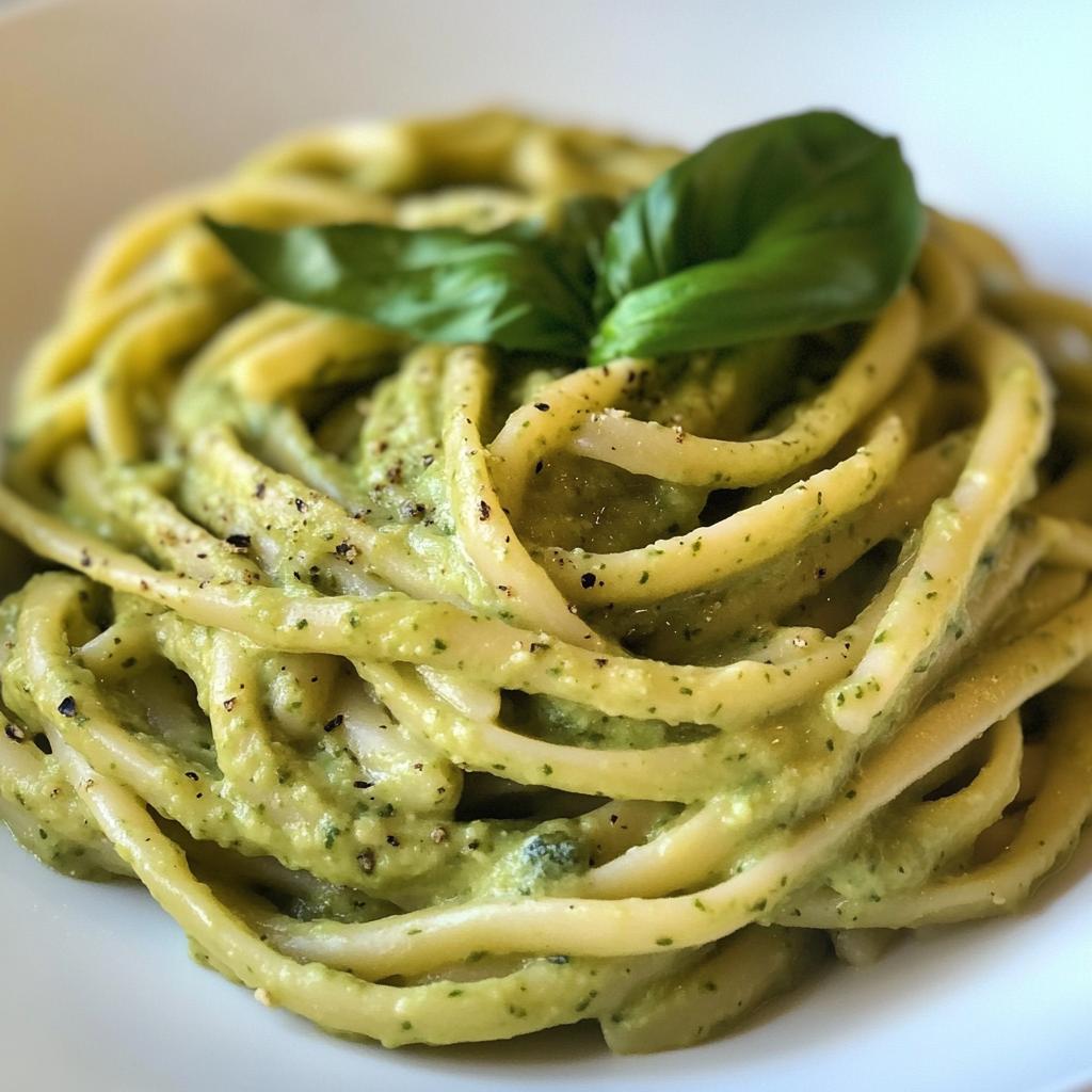creamy avocado pasta - detail 1