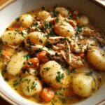 creamy garlic chicken gnocchi soup