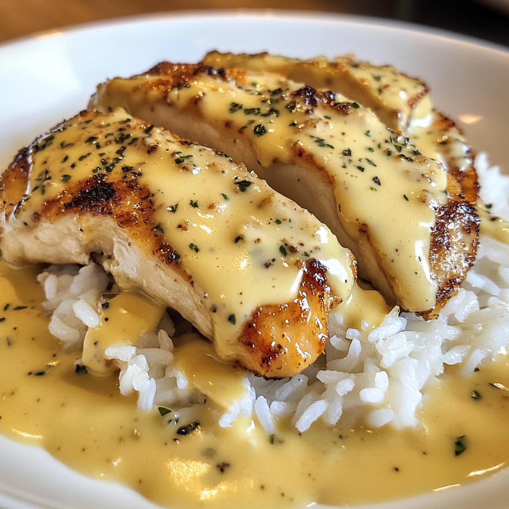 creamy parmesan chicken rice - detail 1
