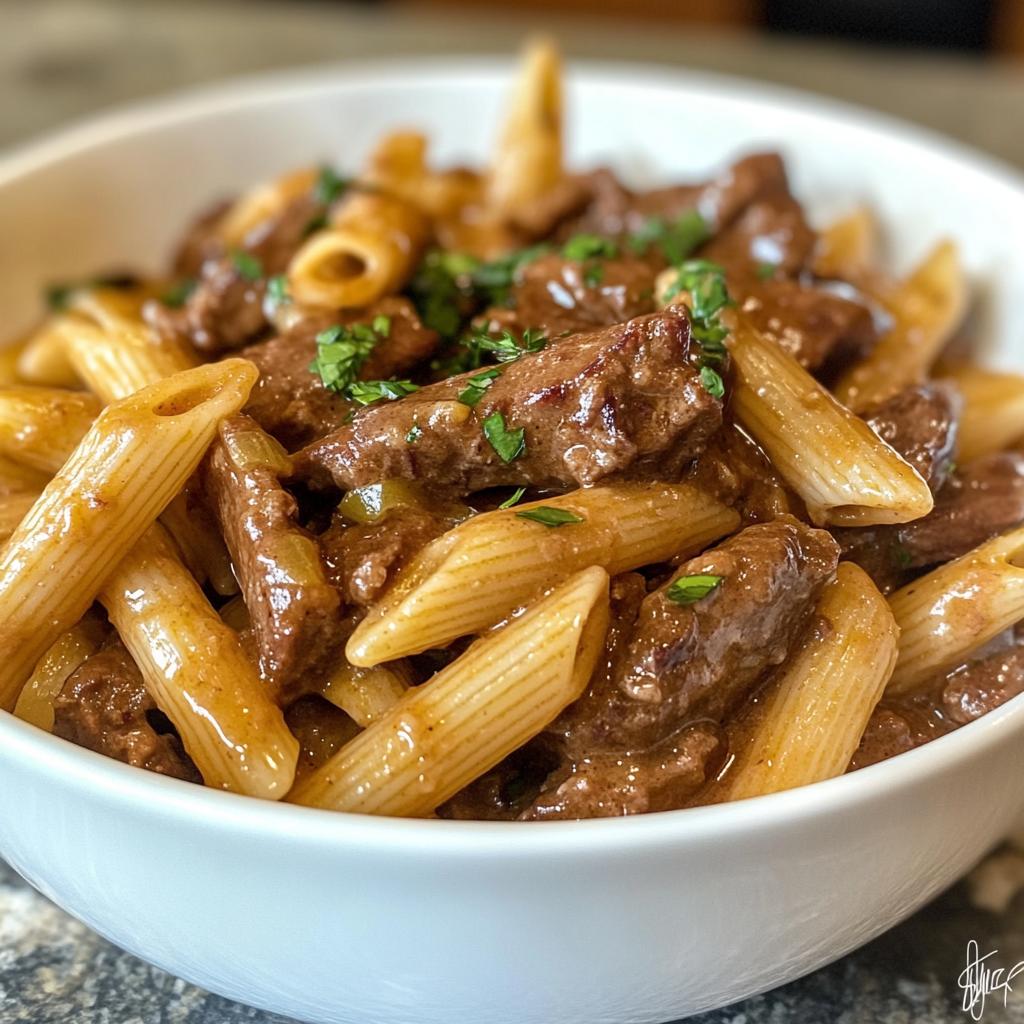 creamy slow cooker beef pasta