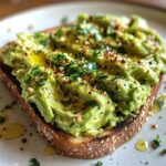 creamy spicy avocado toast