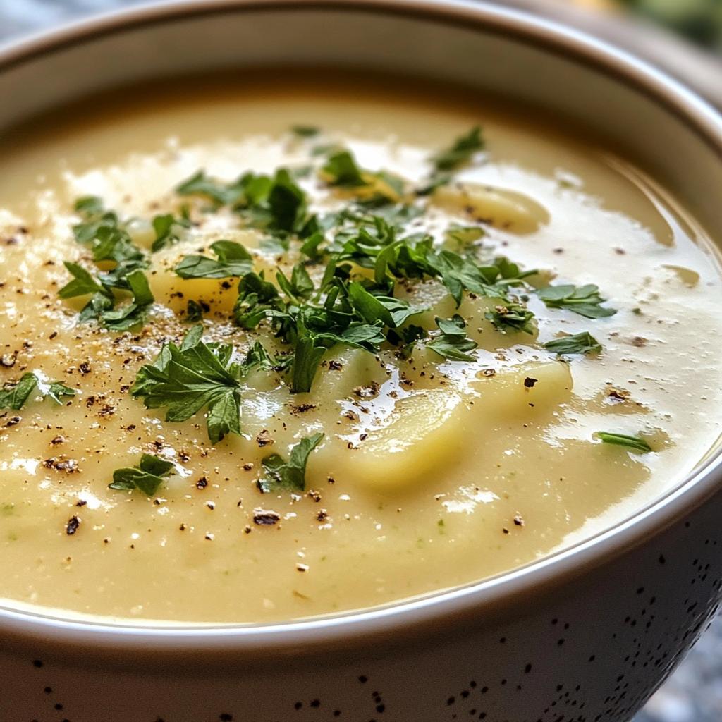 creamy vegan potato leek soup recipe