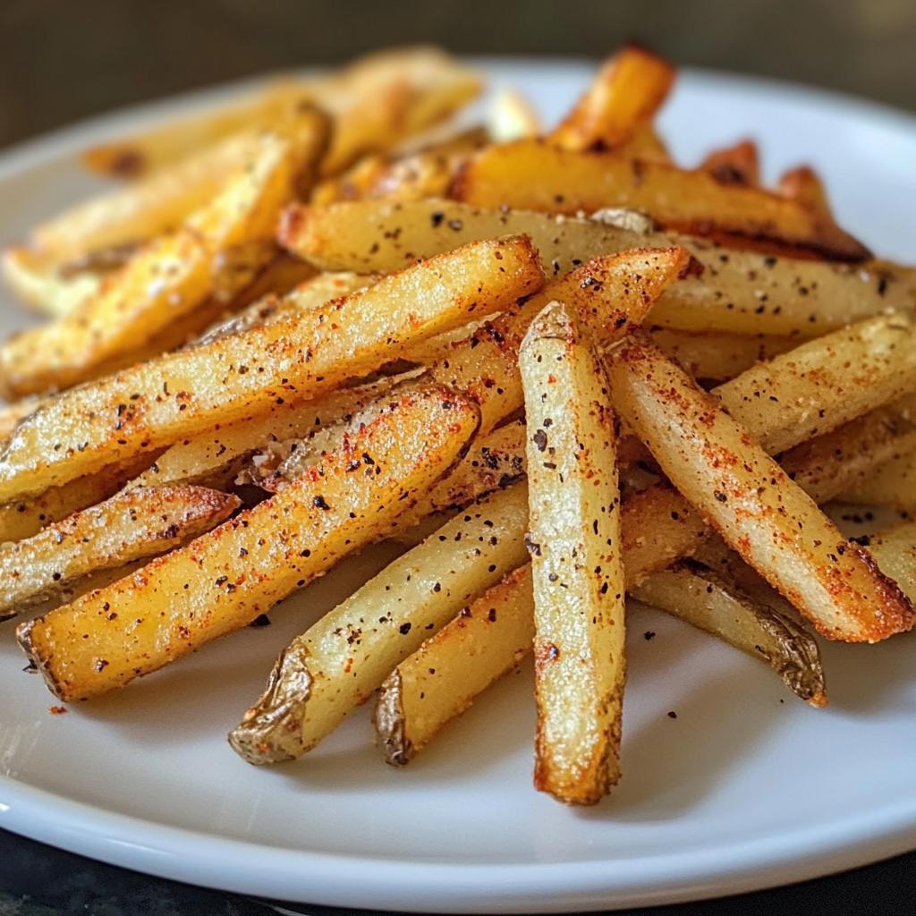 crispy air fryer seasoned french fries