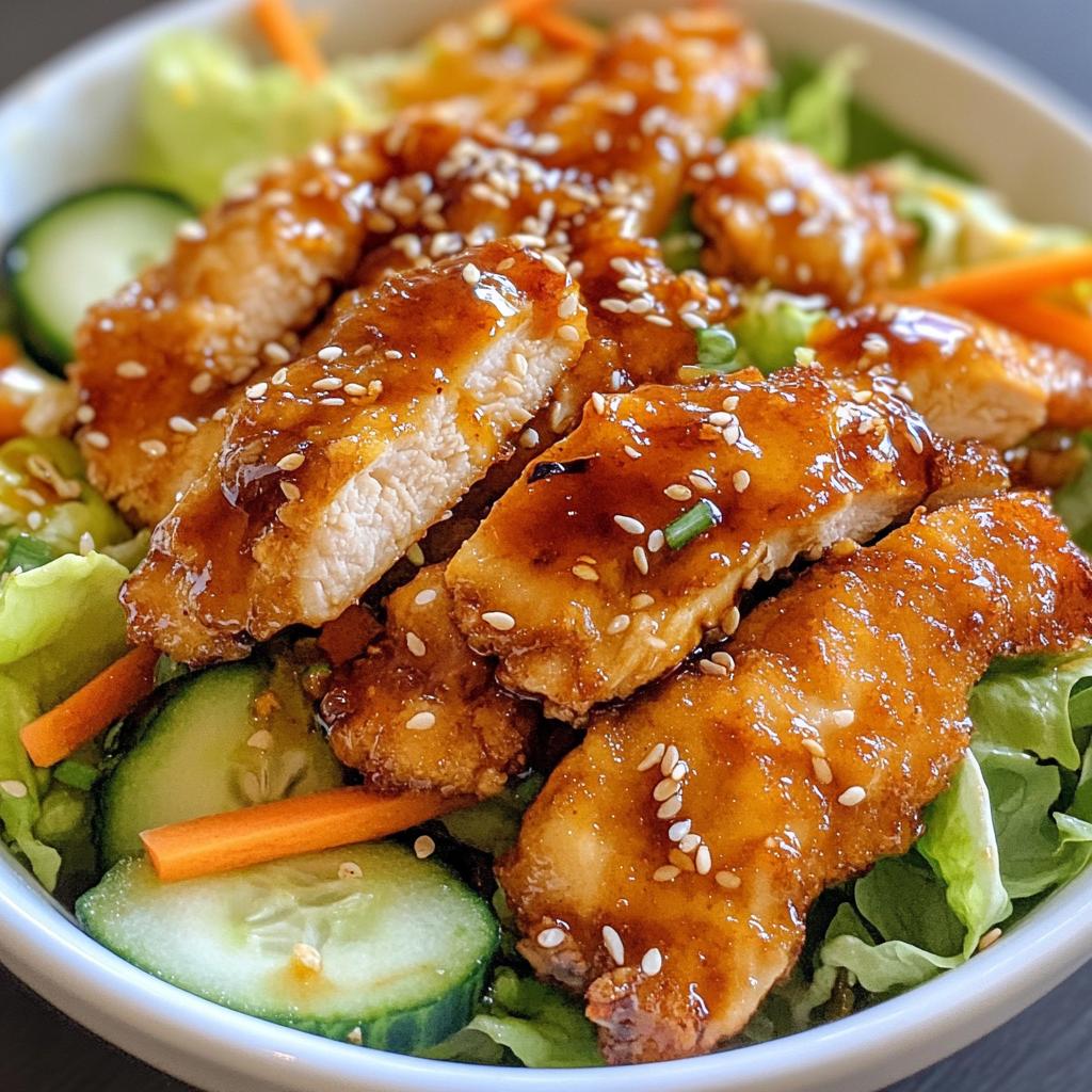 crispy asian chicken salad