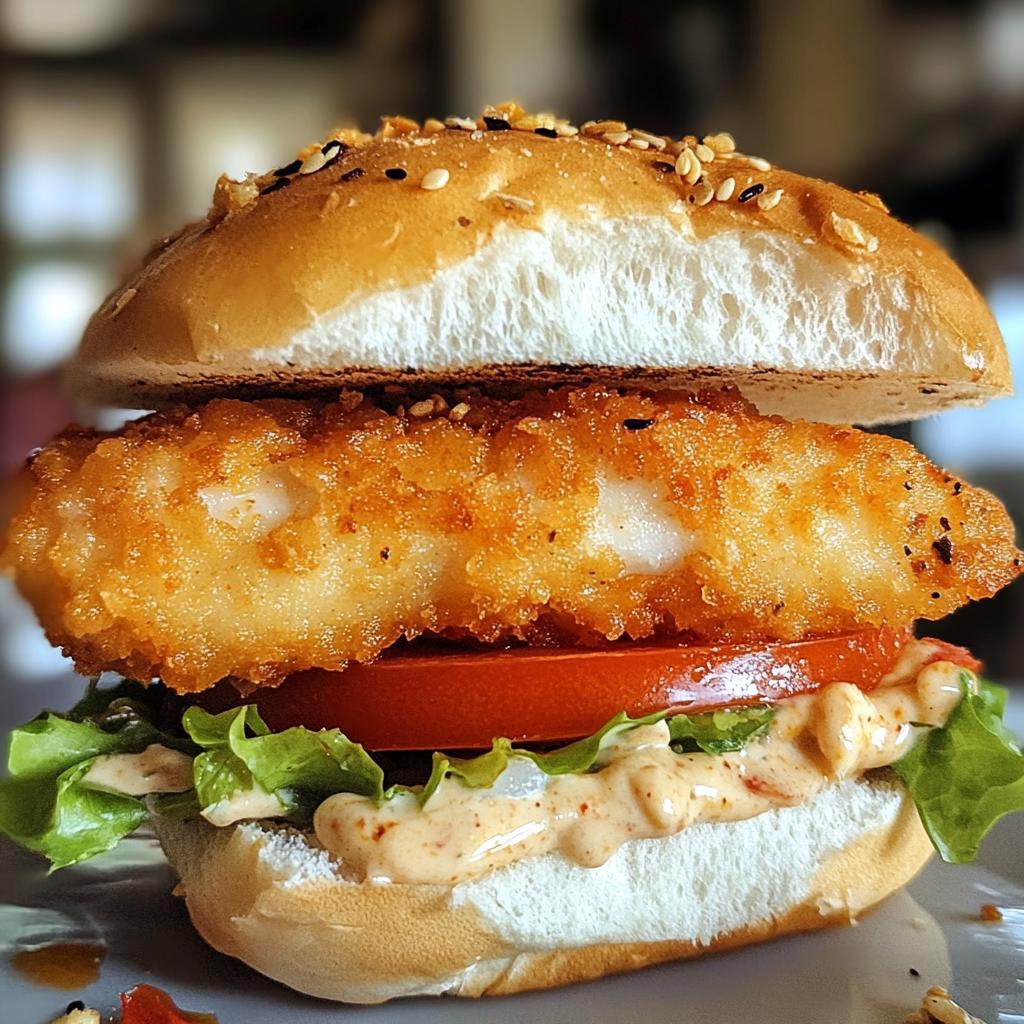 crispy fried cod sandwich