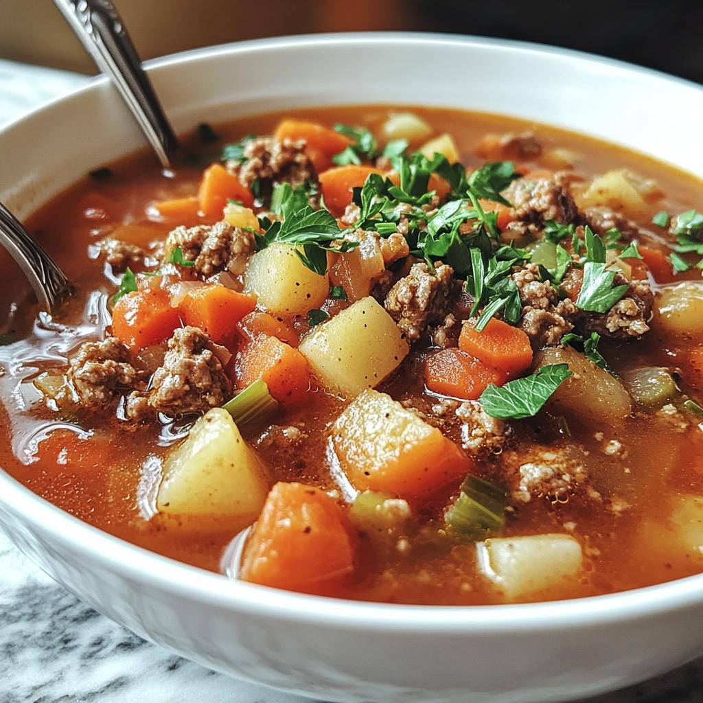 crock pot hamburger potato soup