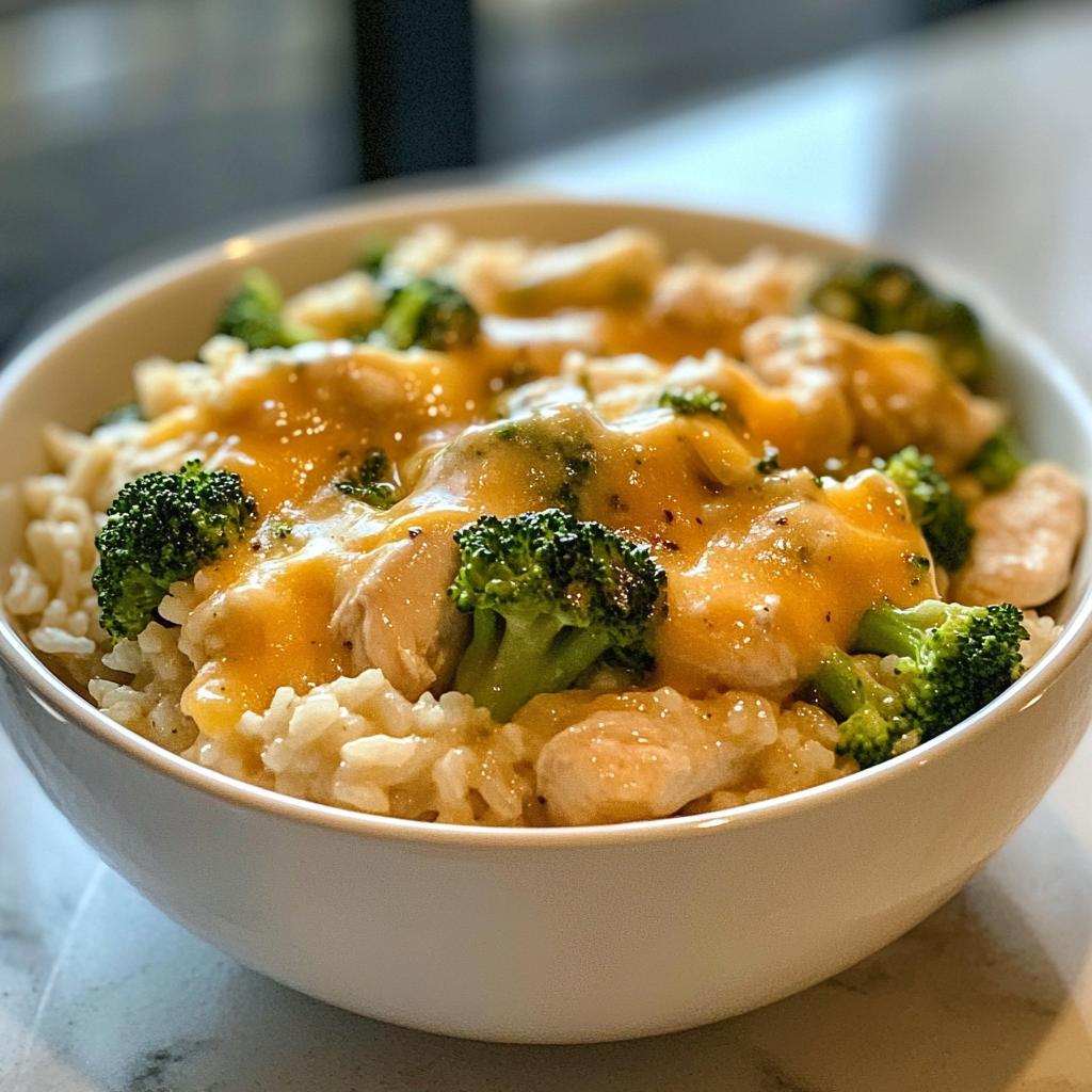 crockpot cheesy chicken broccoli rice